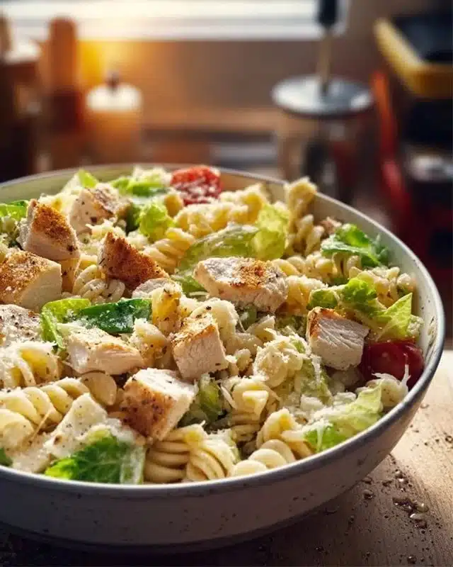 Chicken Caesar Pasta Salad