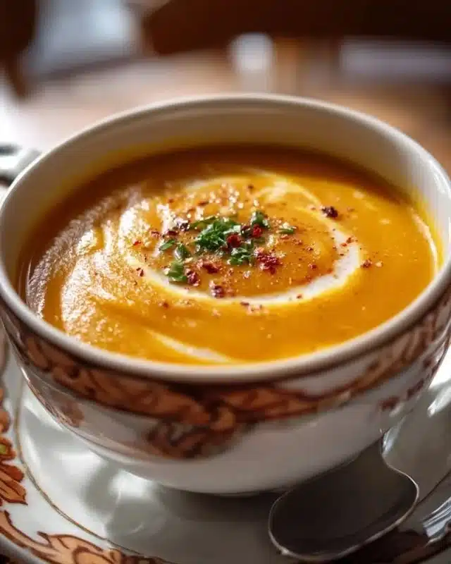 Easy Butternut Squash and Sweet Potato Soup