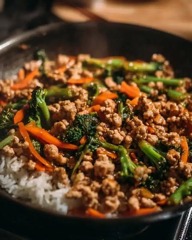 Ground Turkey Teriyaki Stir Fry 4 Ground Turkey Teriyaki Stir Fry