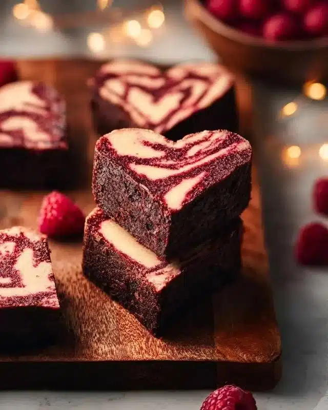 Heart Shaped Brownies 4 Heart Shaped Brownies