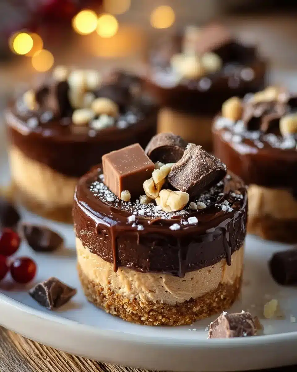 No Bake Mini Chocolate Cheesecake Treats 4 No Bake Mini Chocolate Cheesecake Treats