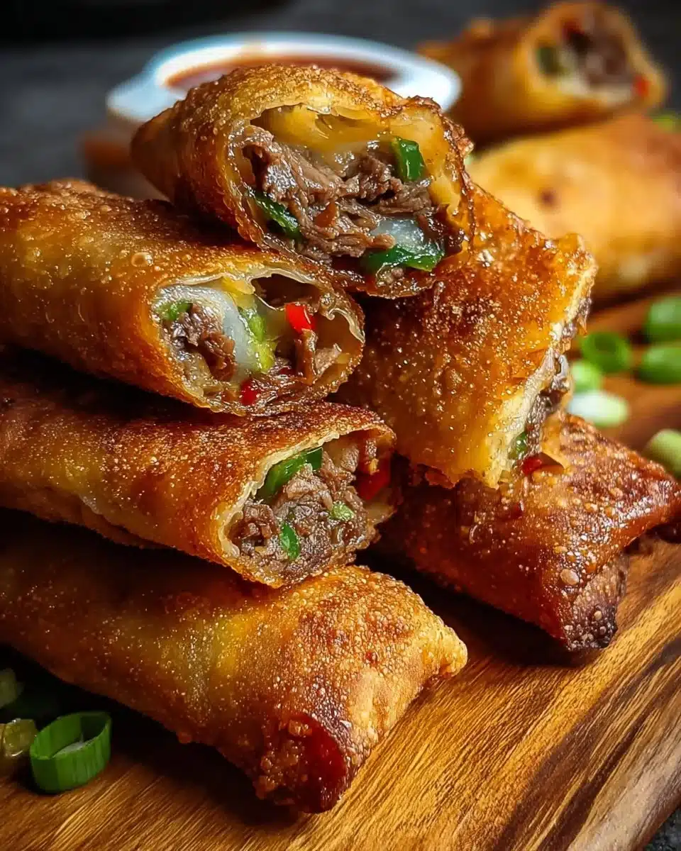 Philly Cheesesteak Egg Rolls 4 Philly Cheesesteak Egg Rolls