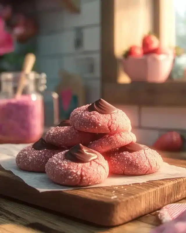 Strawberry Kiss Cookies 4 Strawberry Kiss Cookies