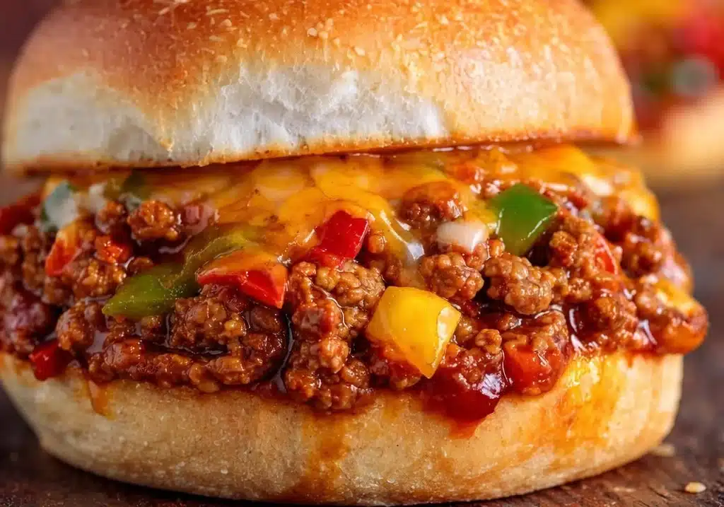 Cheesy Philly Sloppy Joes