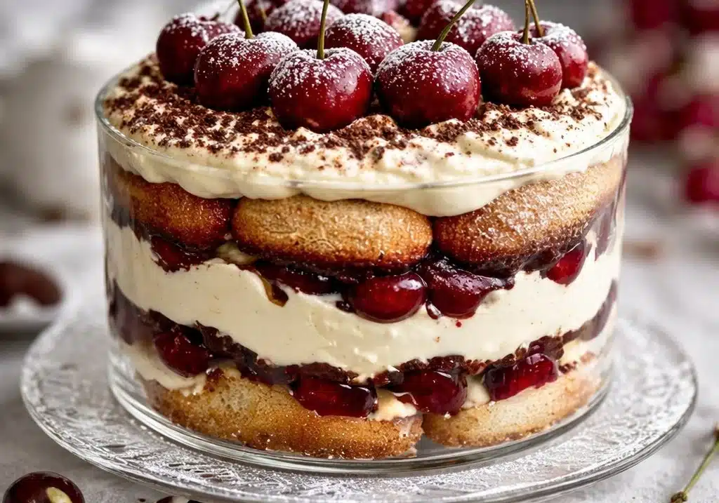 Cherry Amaretto Tiramisu 4 Cherry Amaretto Tiramisu