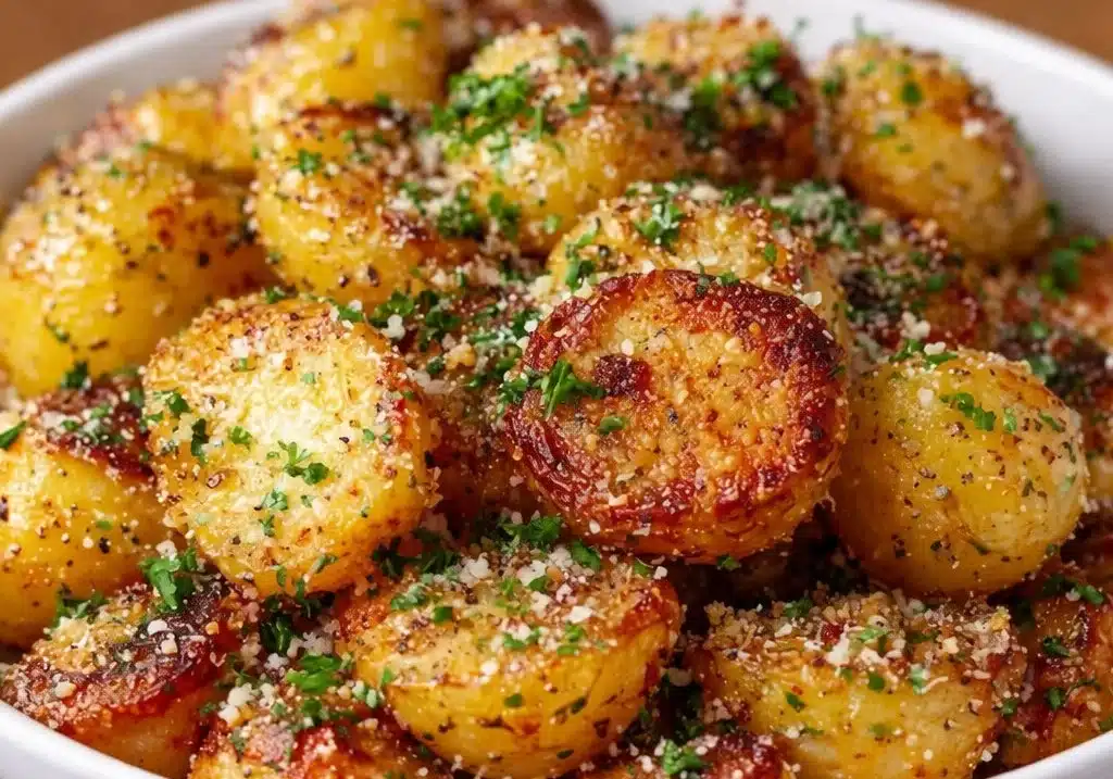 Crockpot Parmesan Potatoes