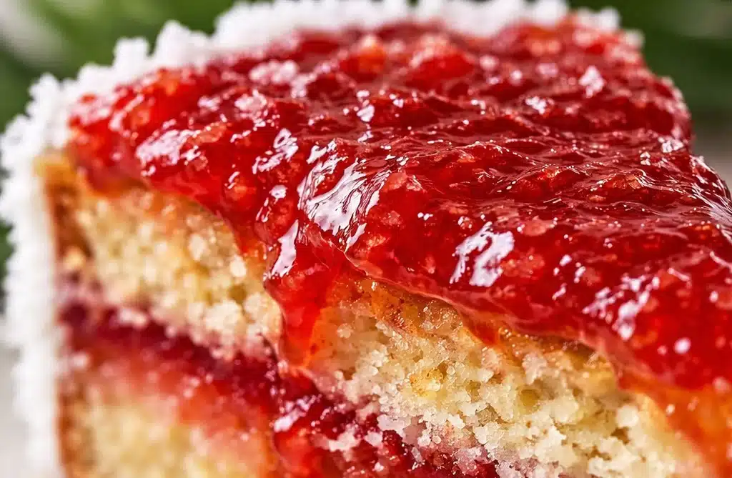 Hawaiian Guava Cake 3 Delicious Hawaiian Guava Cake topped with fresh guava slices and cream
