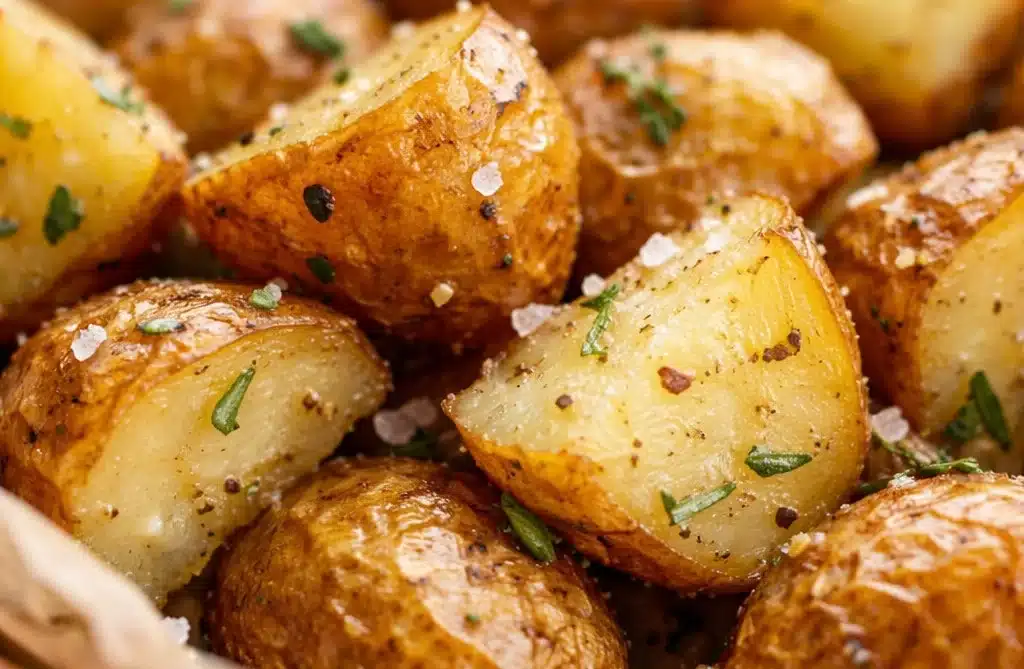 Sea Salt Chopped Potatoes 3 Bowl of sea salt chopped potatoes seasoned and cooked to golden perfection
