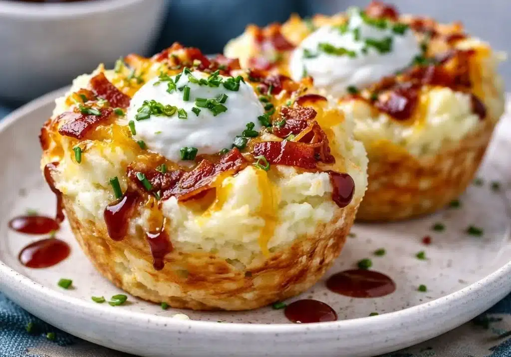 Stuffed Mashed Potato Nests
