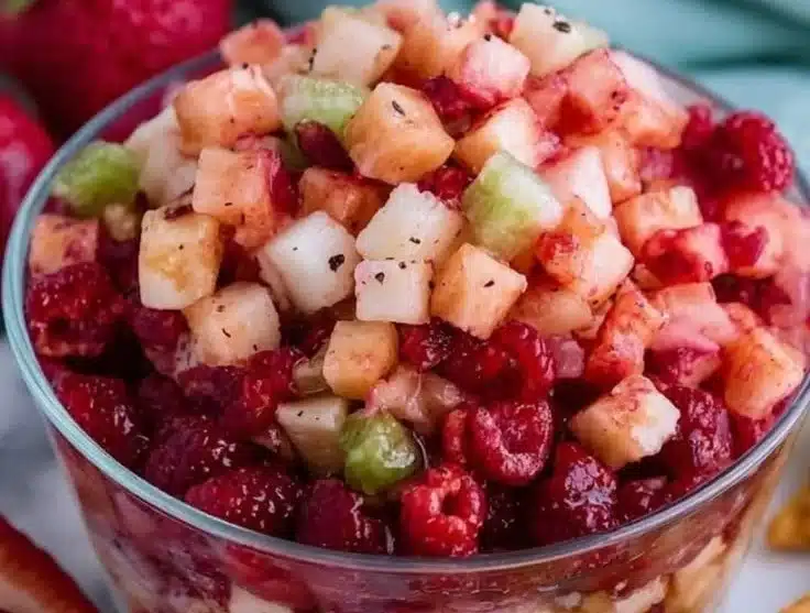 Fruit Salsa with Cinnamon Sugar Tortilla Chips Recipe