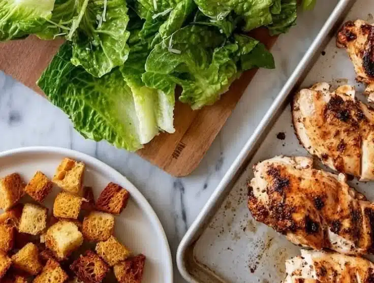 Homemade Chicken Caesar Salad Recipe