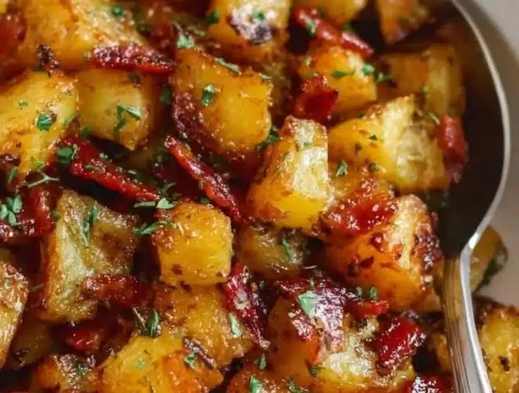 Honey Bacon Roasted Potatoes