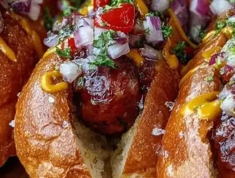 Spicy Firecracker Hot Dogs