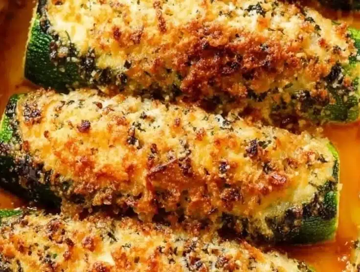 Garlic Parmesan Roasted Zucchini