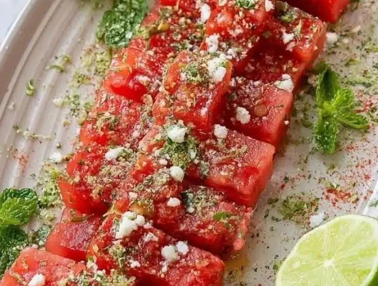 Watermelon Tajin Skewers